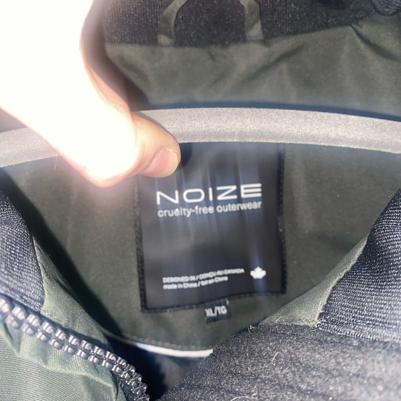 NOIZE ADDIE PARKA GREEN VEGAN RECYCLED PLASTIC FILL - EXCELLENT CONDITION XL - Picture 8 of 16